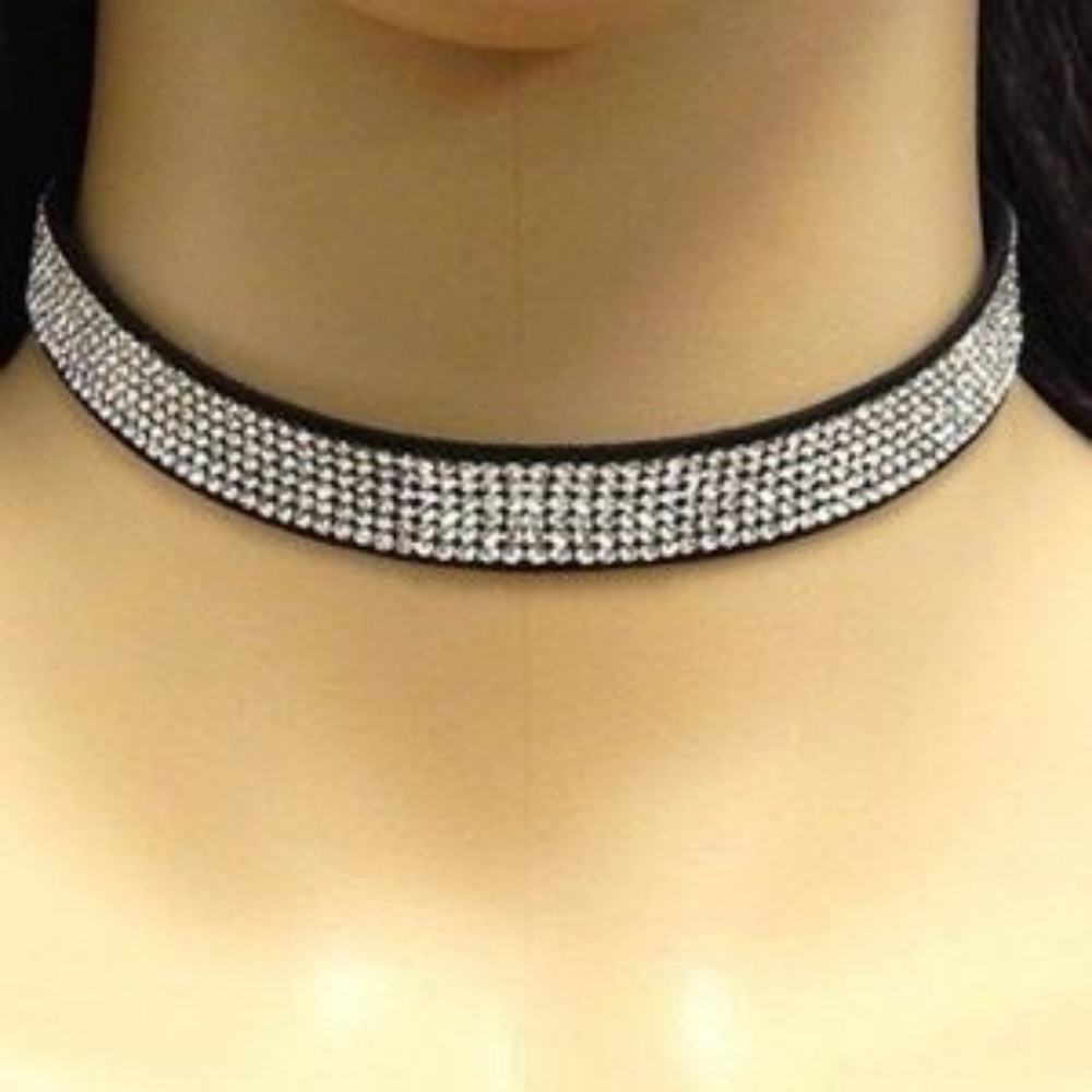 Rhinestone Choker